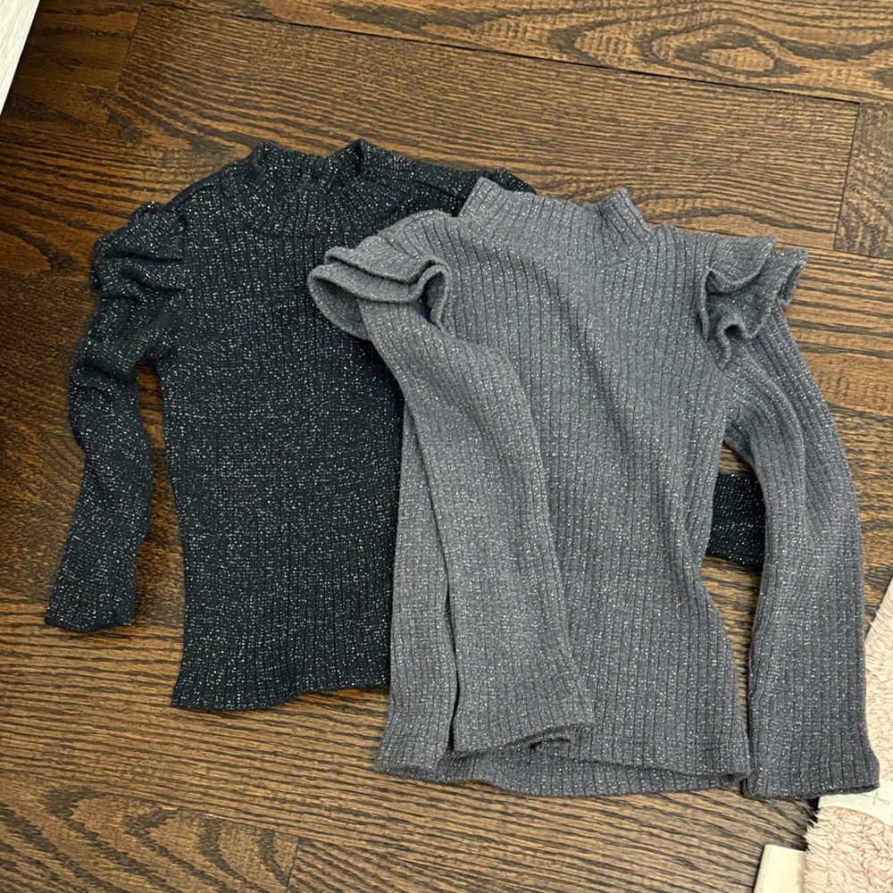 Janie and Jack Black Glitter Knit